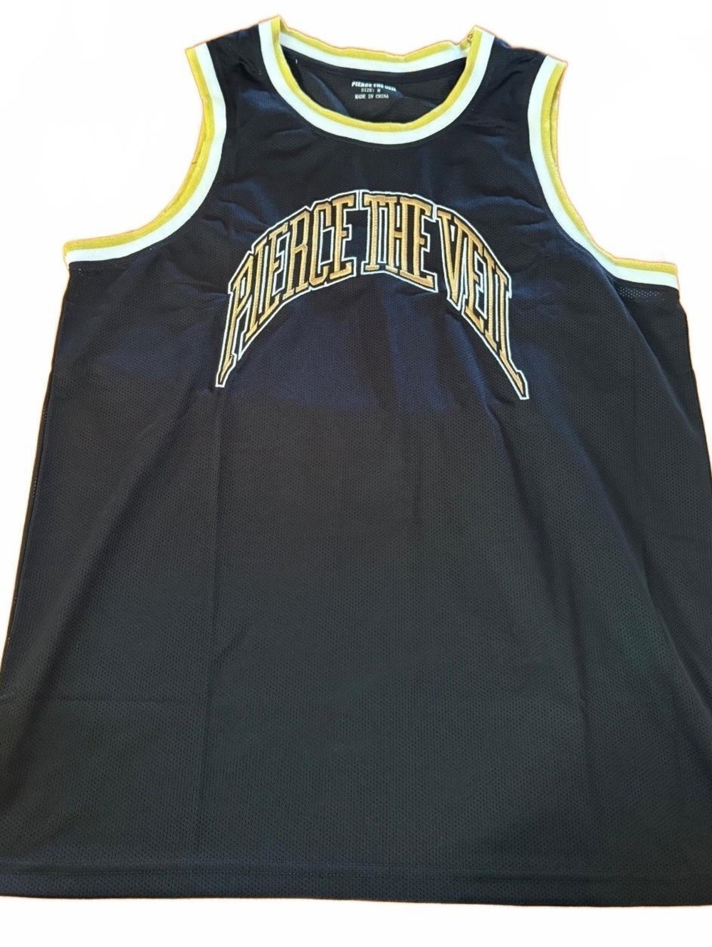 Pierce The Veil Unisex Basketball Jersey Black Size MBNWT